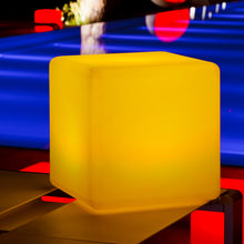 Lade das Bild in den Galerie-Viewer, Leuchtwürfel Cube 35cm kabellos App Control Sitzwürfel beleuchtet
